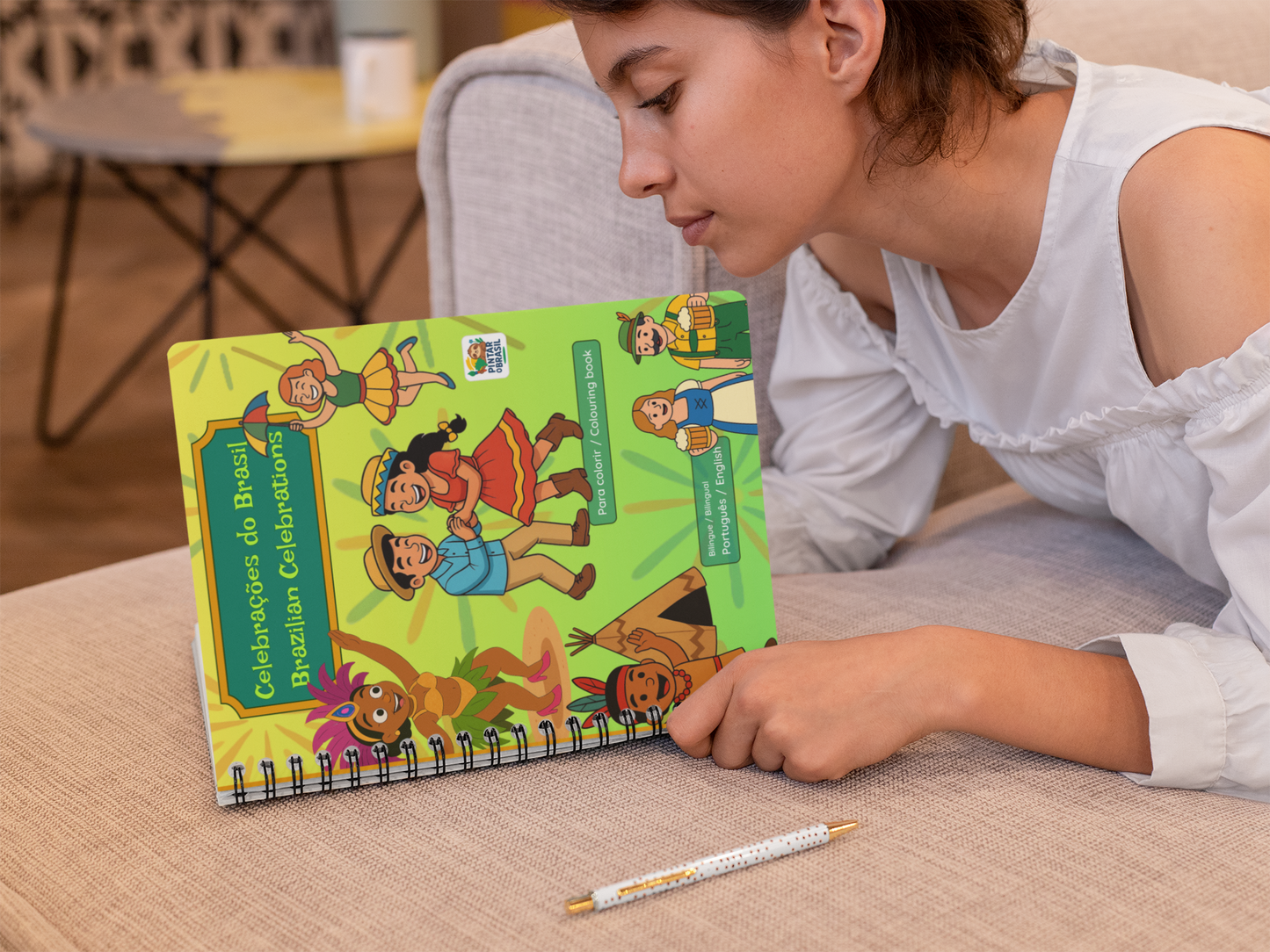 Celebrações do Brasil - Brazilian Celebrations - Livro de colorir bilíngue (português-inglês)